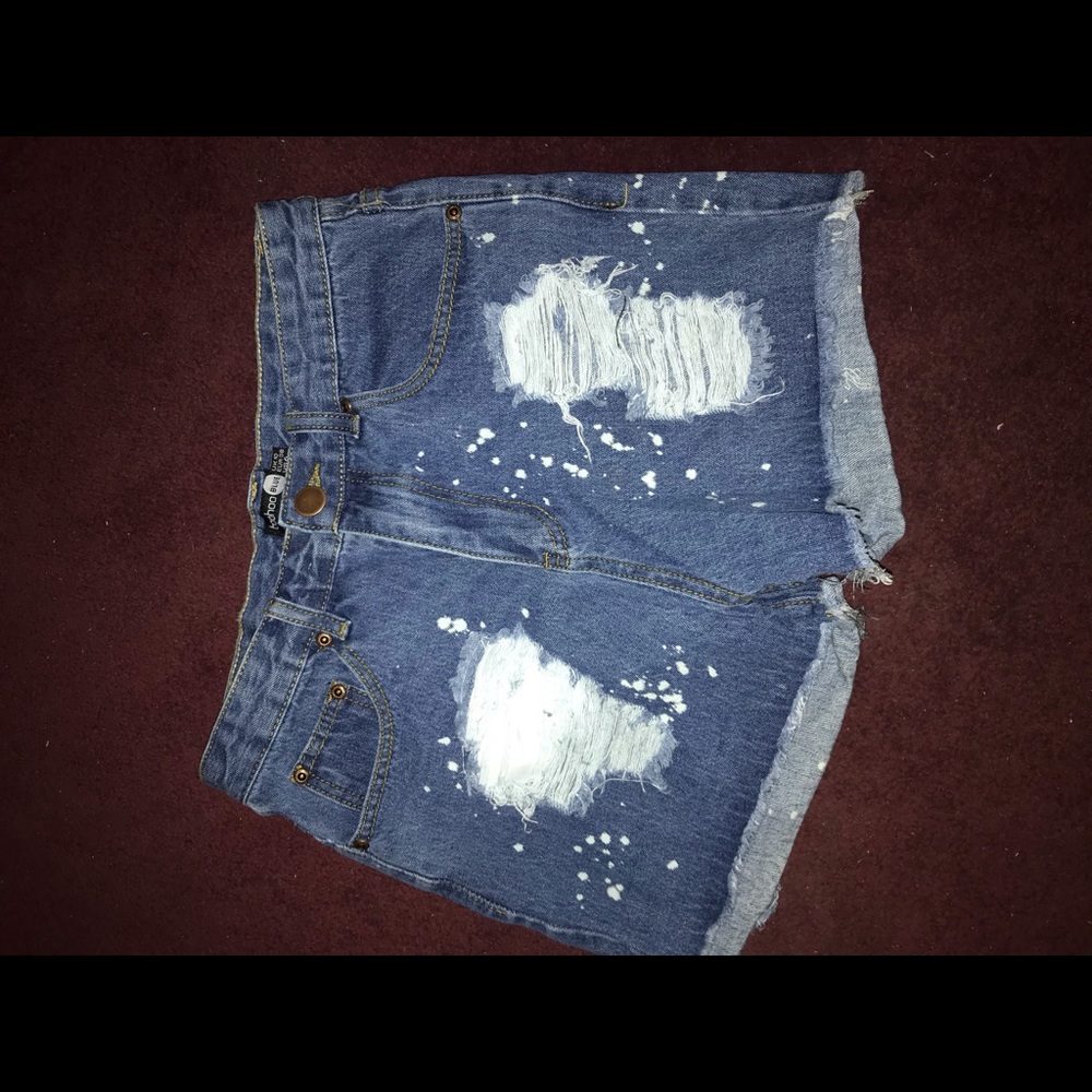 Distressed Denim shorts